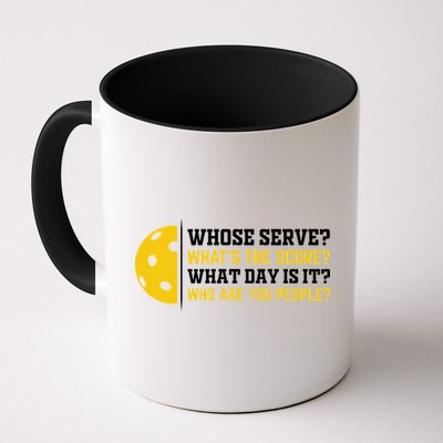 Whose Serve What's The Score Pickleball Paddle Mug