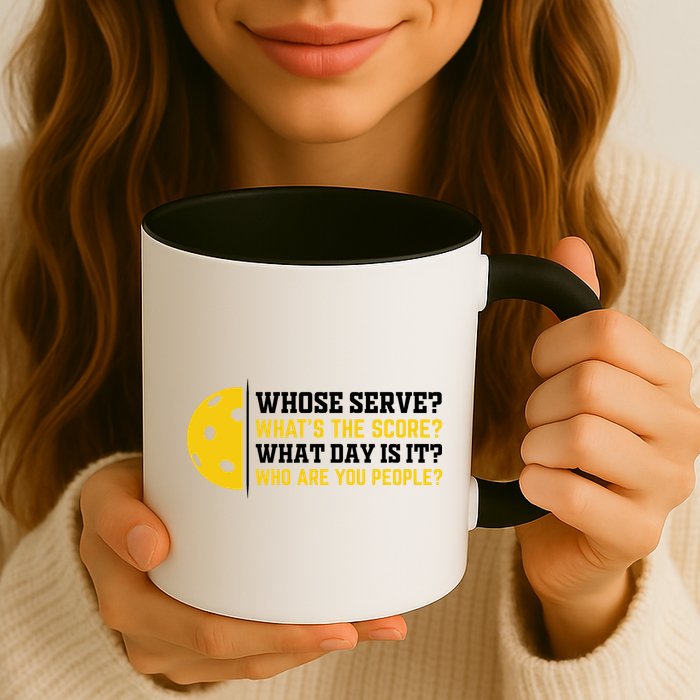 Whose Serve What's The Score Pickleball Paddle Mug