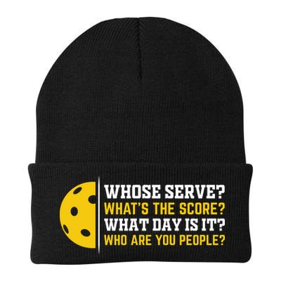Whose Serve What's The Score Pickleball Paddle Beanie