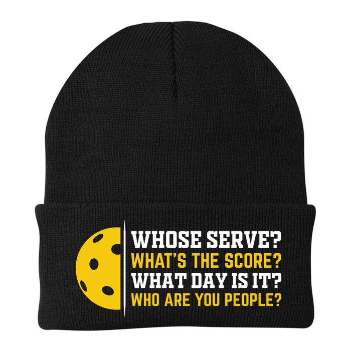 Whose Serve What's The Score Pickleball Paddle Beanie