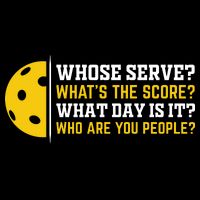 Whose Serve What's The Score Pickleball Paddle Flatbill Hat