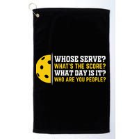 Whose Serve What's The Score Pickleball Paddle Golf Towel