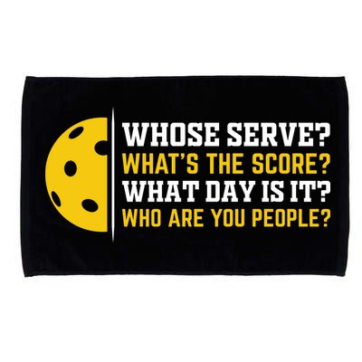 Whose Serve What's The Score Pickleball Paddle Microfiber Hand Towel
