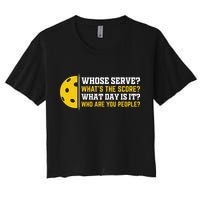 Whose Serve What's The Score Pickleball Paddle Crop Top