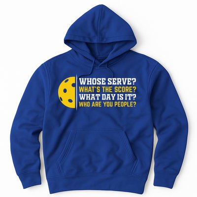 Whose Serve What's The Score Pickleball Paddle Hoodie