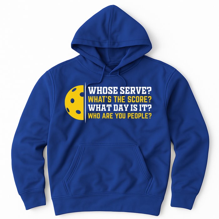 Whose Serve What's The Score Pickleball Paddle Hoodie
