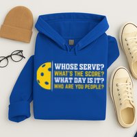 Whose Serve What's The Score Pickleball Paddle Hoodie