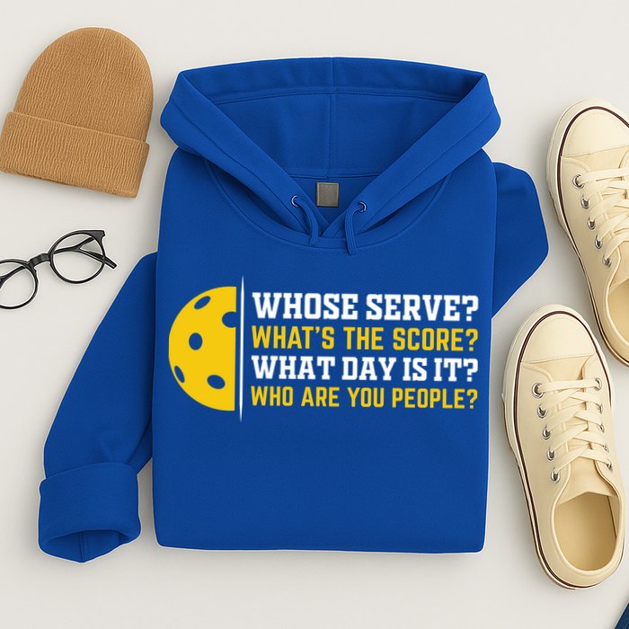 Whose Serve What's The Score Pickleball Paddle Hoodie