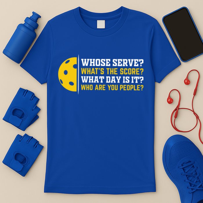 Whose Serve What's The Score Pickleball Paddle T-Shirt