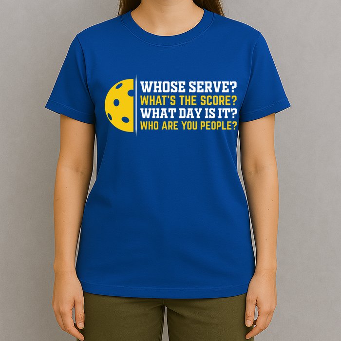 Whose Serve What's The Score Pickleball Paddle T-Shirt