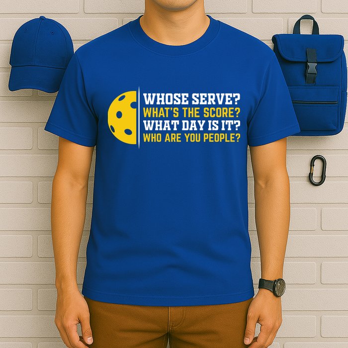 Whose Serve What's The Score Pickleball Paddle T-Shirt