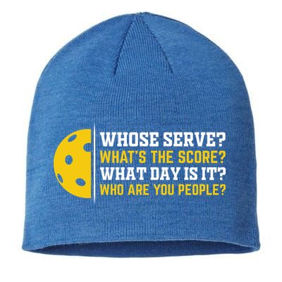 Whose Serve What's The Score Pickleball Paddle Sustainable Beanie