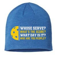 Whose Serve What's The Score Pickleball Paddle Sustainable Beanie