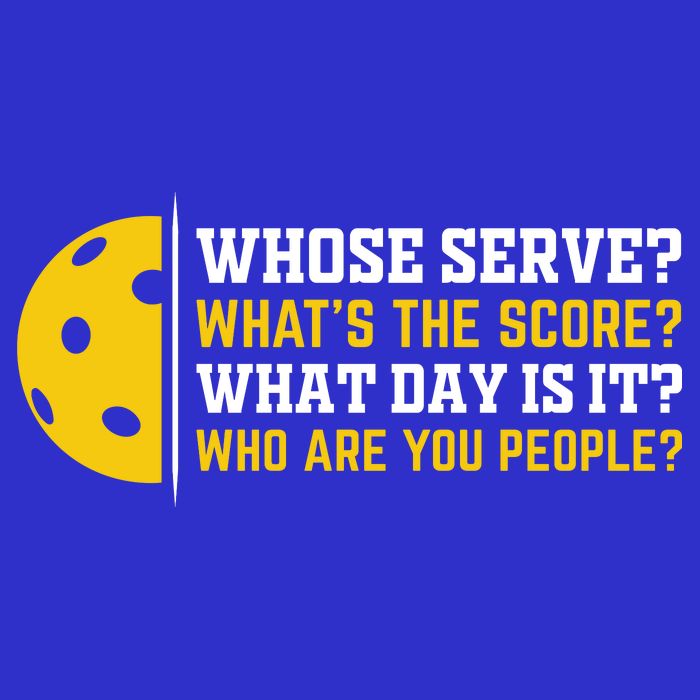 Whose Serve What's The Score Pickleball Paddle Bag
