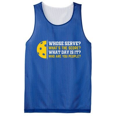 Whose Serve What's The Score Pickleball Paddle Mesh Reversible Basketball Jersey Tank