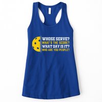Whose Serve What's The Score Pickleball Paddle Womens Tank Top