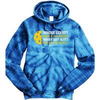 Whose Serve What's The Score Pickleball Paddle Tie Dye Hoodie