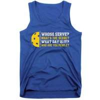 Whose Serve What's The Score Pickleball Paddle Tank Top