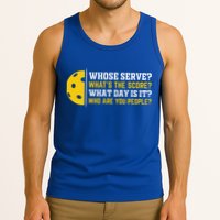 Whose Serve What's The Score Pickleball Paddle Tank Top