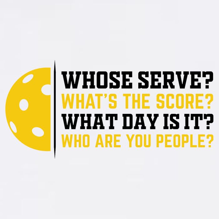 Whose Serve What's The Score Pickleball Paddle Garment-Dyed Sweatshirt