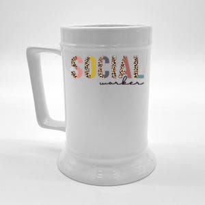 Wo Social Worker Tee And Gift For Social Worker Month Gift Beer Stein