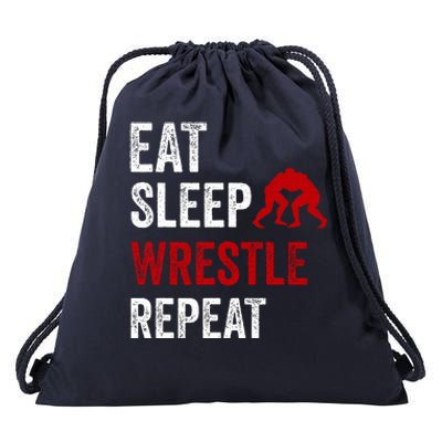 Wrestling Sport Drawstring Bag