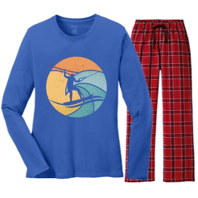 Water Ski Water Sport Waterskiing Water Skiing Gift Women's Long Sleeve Flannel Pajama Set 