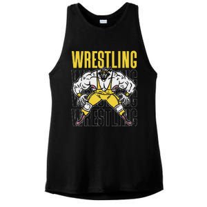 Wrestling Sport Wrestler Wrestle Wrestlers Wrestling Ladies PosiCharge Tri-Blend Wicking Tank