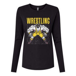 Wrestling Sport Wrestler Wrestle Wrestlers Wrestling Womens Cotton Relaxed Long Sleeve T-Shirt