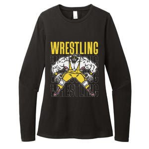 Wrestling Sport Wrestler Wrestle Wrestlers Wrestling Womens CVC Long Sleeve Shirt