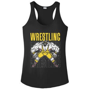 Wrestling Sport Wrestler Wrestle Wrestlers Wrestling Ladies PosiCharge Competitor Racerback Tank