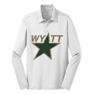 Wyatt Star Silk Touch Performance Long Sleeve Polo