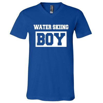 Water Skiing Water Skiing Water Skier Funny Gift V-Neck T-Shirt