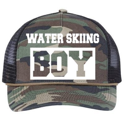 Water Skiing Water Skiing Water Skier Funny Gift Retro Rope Trucker Hat Cap