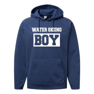 Water Skiing Water Skiing Water Skier Funny Gift Performance Fleece Hoodie