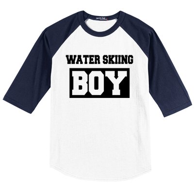 Water Skiing Water Skiing Water Skier Funny Gift Baseball Sleeve Shirt