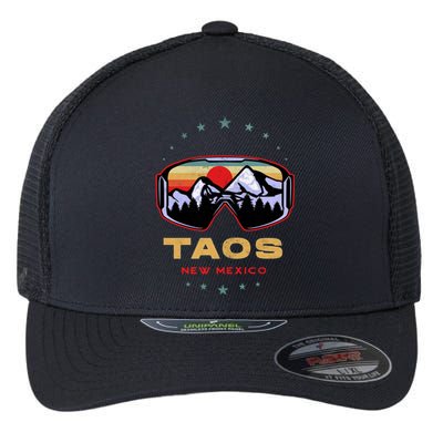 Winter Sport With Ski Or Snowboard Or Taos New Mexico Gift Flexfit Unipanel Trucker Cap