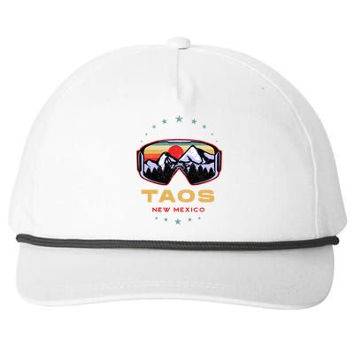 Winter Sport With Ski Or Snowboard Or Taos New Mexico Gift Snapback Five-Panel Rope Hat