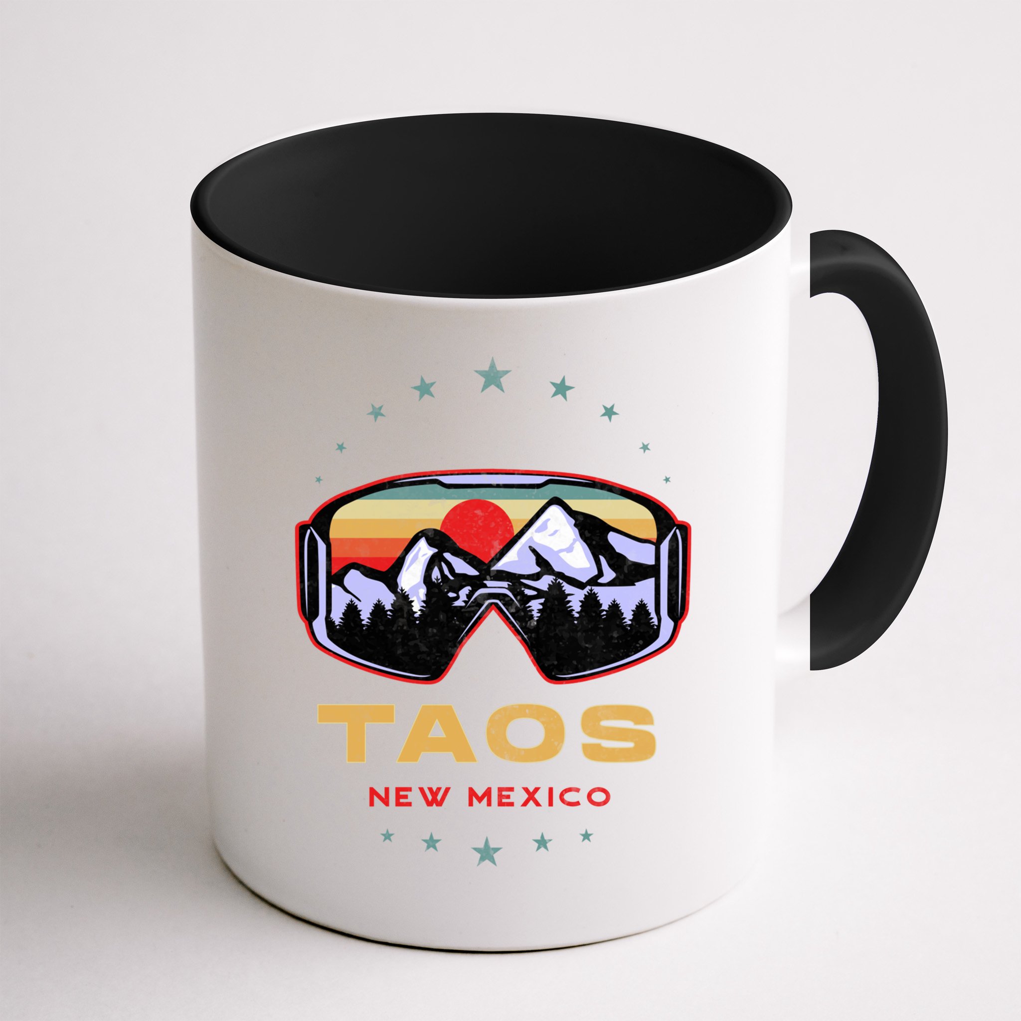 Winter Sport With Ski Or Snowboard Or Taos New Mexico Gift Mug