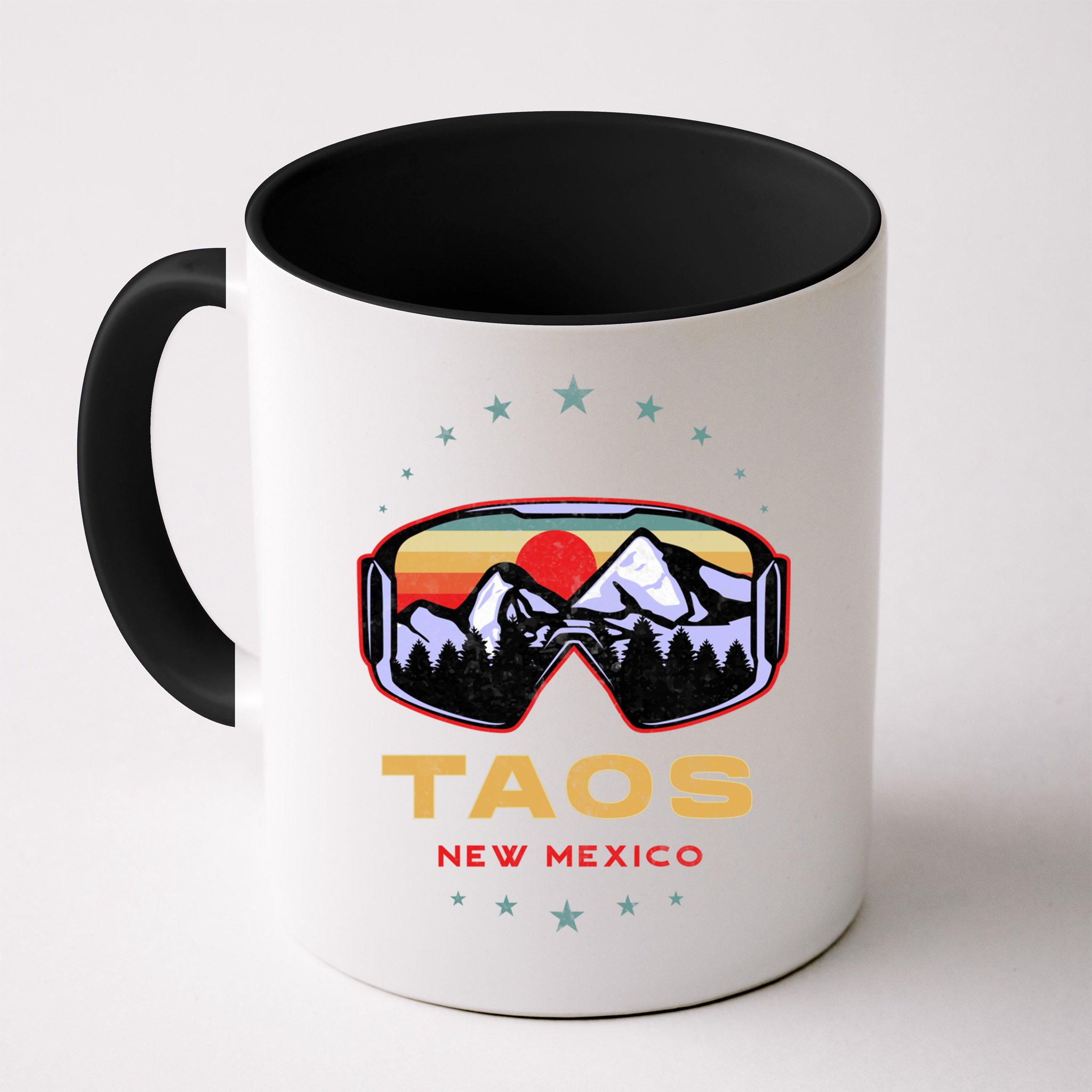 Winter Sport With Ski Or Snowboard Or Taos New Mexico Gift Mug