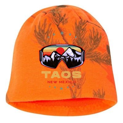 Winter Sport With Ski Or Snowboard Or Taos New Mexico Gift Kati - Camo Knit Beanie