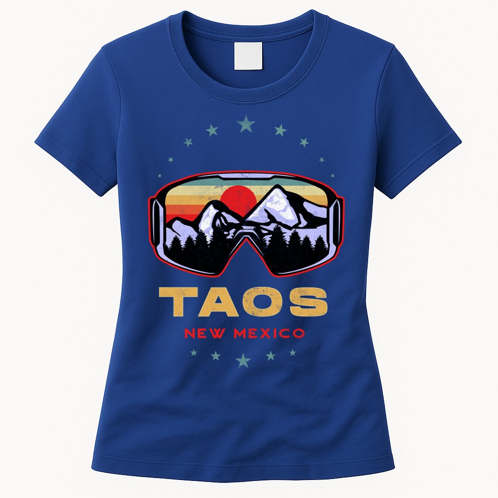 Winter Sport With Ski Or Snowboard Or Taos New Mexico Gift Womens T-Shirt