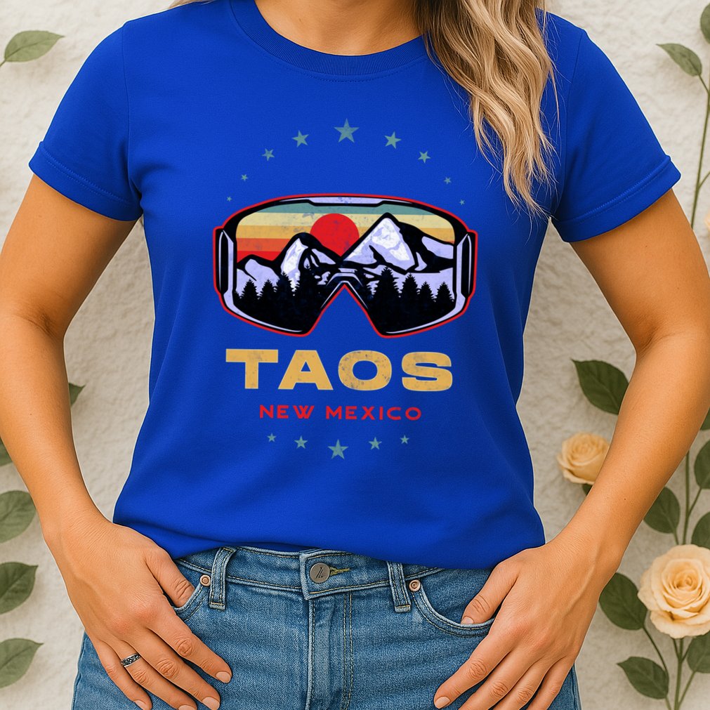 Winter Sport With Ski Or Snowboard Or Taos New Mexico Gift Womens T-Shirt