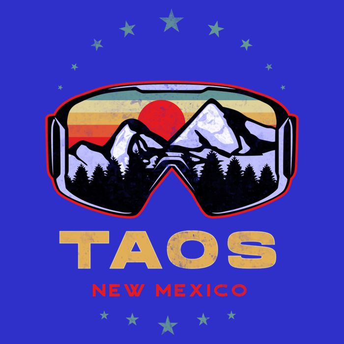 Winter Sport With Ski Or Snowboard Or Taos New Mexico Gift Womens T-Shirt