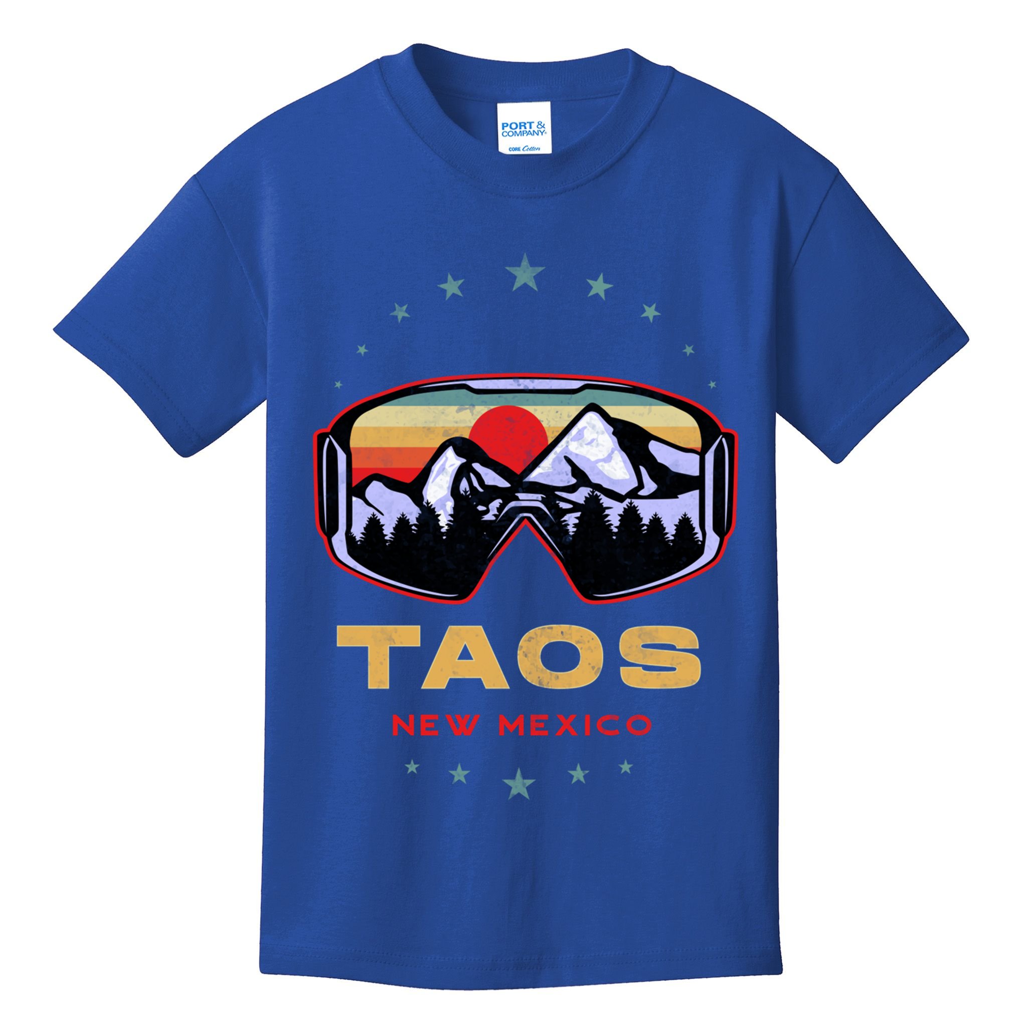 Winter Sport With Ski Or Snowboard Or Taos New Mexico Gift Kids T-Shirt