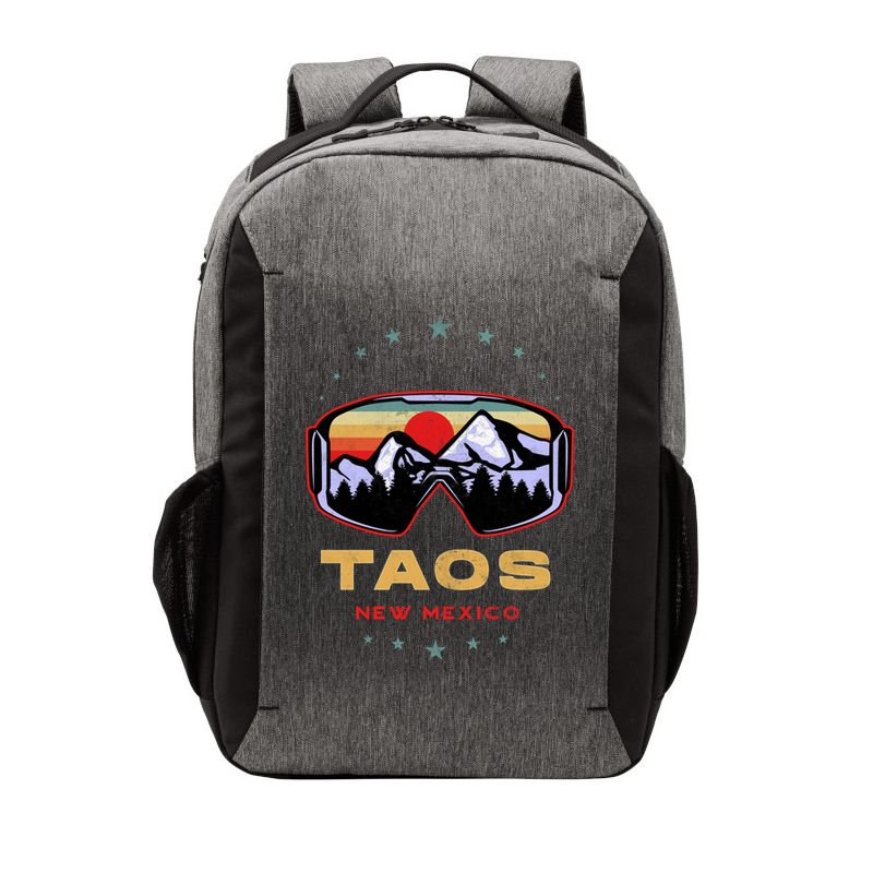 Winter Sport With Ski Or Snowboard Or Taos New Mexico Gift Vector Backpack