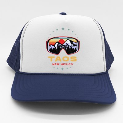 Winter Sport With Ski Or Snowboard Or Taos New Mexico Gift Trucker Hat