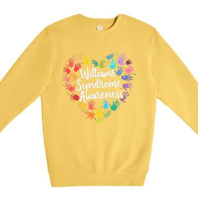 Williams Syndrome Warrior Awareness Premium Crewneck Sweatshirt