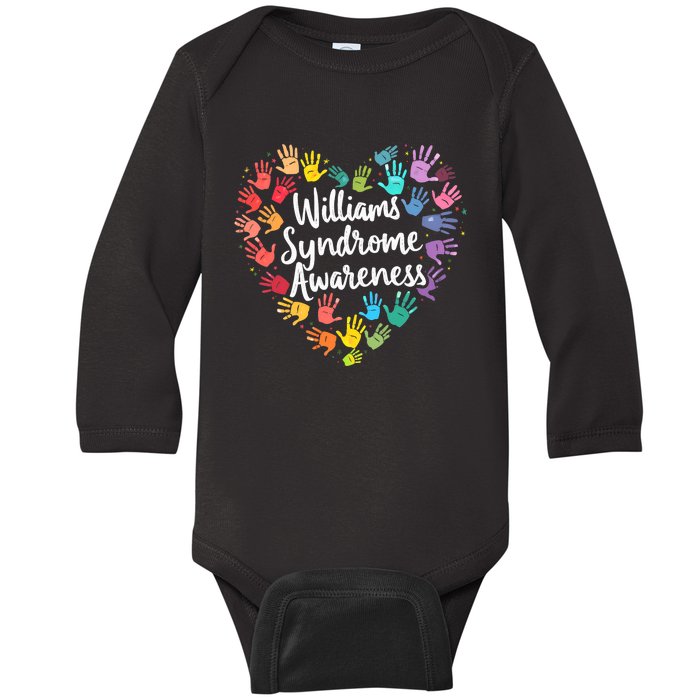 Williams Syndrome Warrior Awareness Baby Long Sleeve Bodysuit