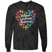 Williams Syndrome Warrior Awareness Tie-Dye Long Sleeve Shirt